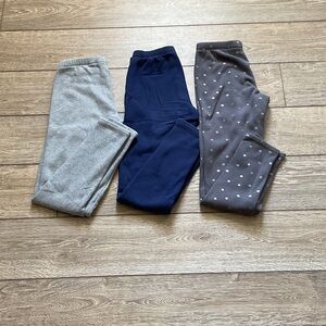 Cat & Jack Kids' Leggings - Gray, Navy, Dark Gray Polka Dot